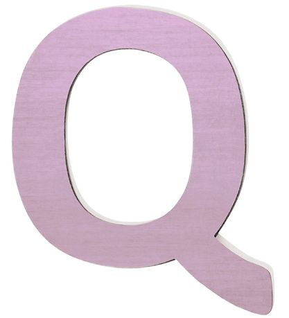 Sebra Träbokstäver - Q - Pastell Flicka