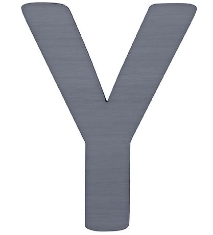 Sebra Träbokstäver - Y - Grå