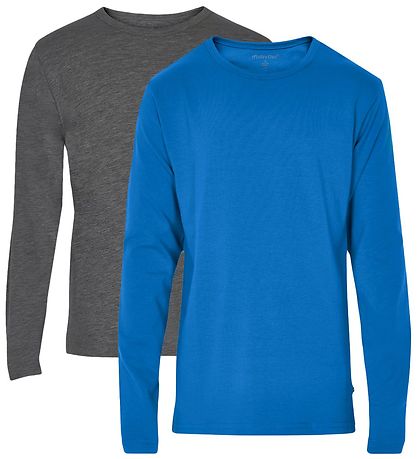 Minymo Pullover - 2er-Pack - Blau/Grau