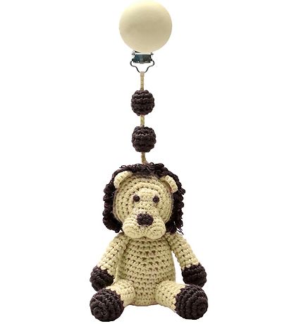 NatureZoo Pram Clip Toy - Ms. Løve - Yellow/Brown