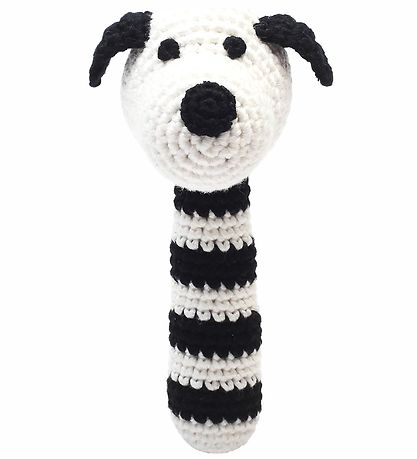 NatureZoo Rattle - Sir Dog - Black/White