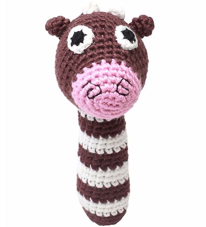 NatureZoo Rattle - Ms. Cow - Brown/White/Pink