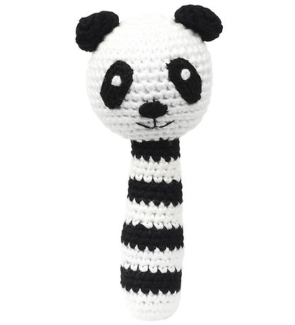 NatureZoo Rattle - Sir Panda - Black/White