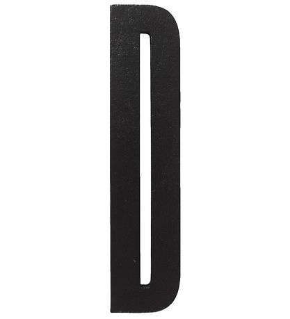 Design Letters Träbokstäver - D - Svart