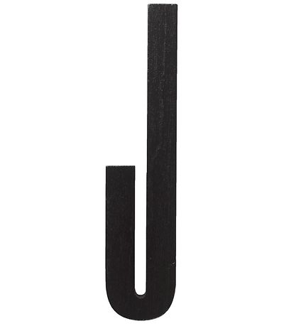 Design Letters Träbokstäver - J - Svart