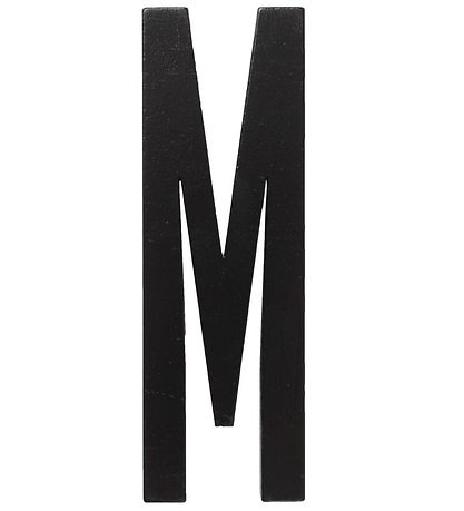 Design Letters Träbokstäver - M - Svart