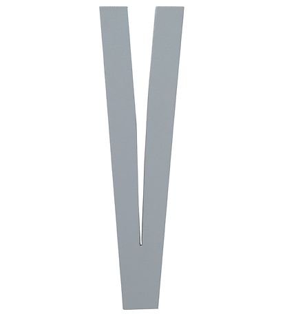 Design Letters Träbokstäver - V - Grå