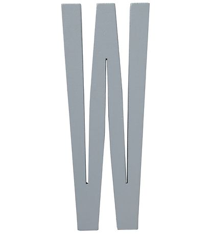 Design Letters Träbokstäver - W - Grå