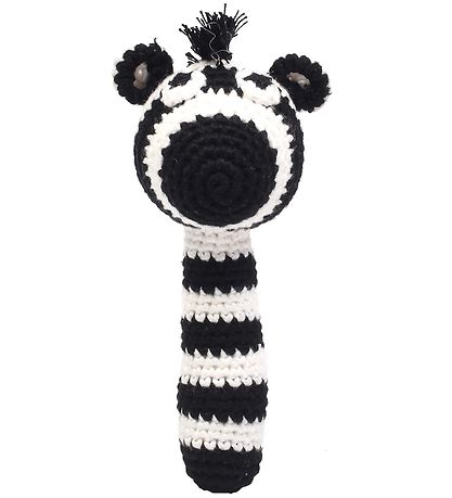 NatureZoo Rattle - Sir Zebra - Black/White