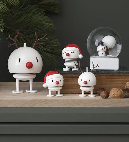 Hoptimist Baby Bumble Reindeer - Thunder - 10 cm - White