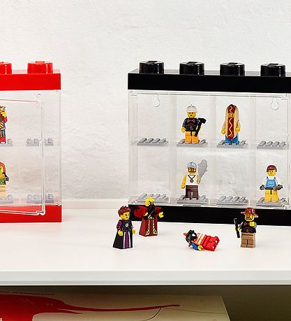 LEGO® Storage Minifigure Display - 8 Rum - 19 cm - Black