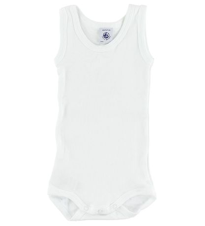 Petit Bateau Body - 2er-Pack - ohne Ärmel - Weiß