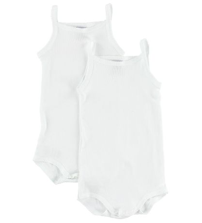 Petit Bateau Body - 2er-Pack - ohne Ärmel - Weiß