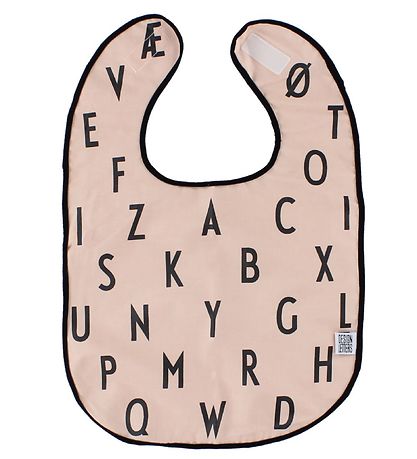 Design Letters Bib - Light Rose/Letters