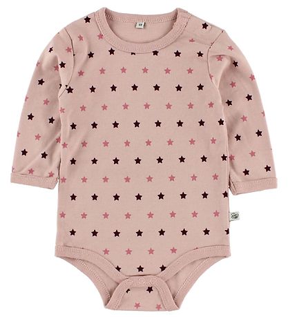 Pippi Samfellur L/Æ - 4 Pakki - Bleikt/Fjólublátt M. Mynstur