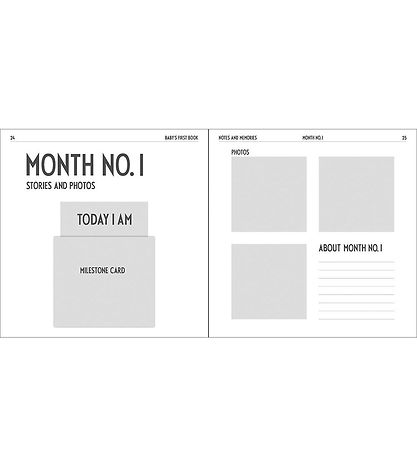Design Letters Baby'S First Book - Black - English