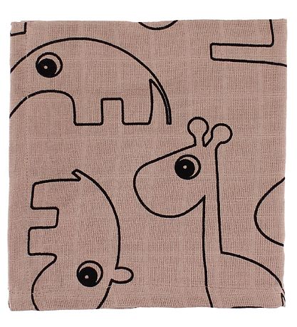 Done By Deer Spucktücher - 2er-Pack - 70x70 - Puder m. Elphee