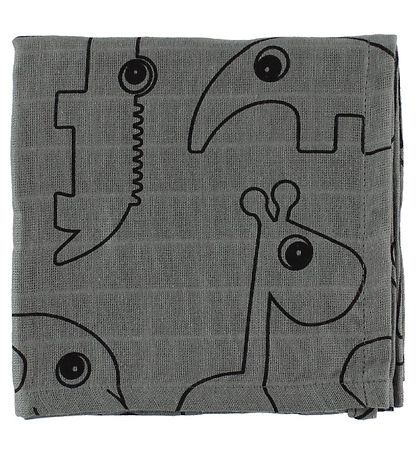 Done By Deer Spucktücher - 2er-Pack - 70x70 - Grau m. Elphee
