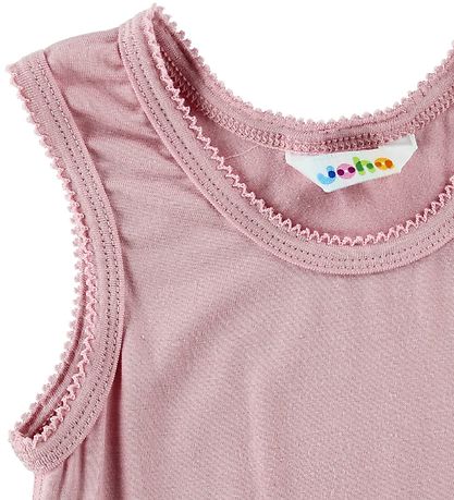 Joha Undershirt - Bamboo - Pink w. Lace