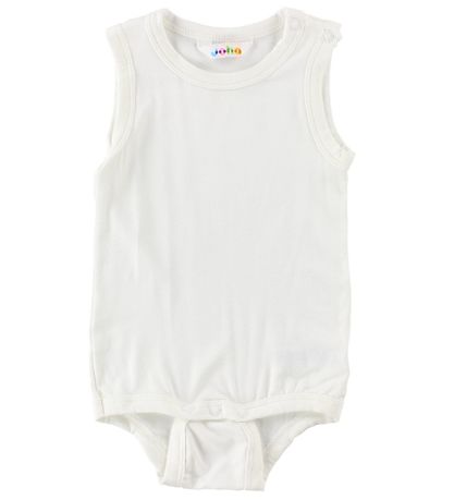 Joha Romper mouwloos - Bamboe - Wit