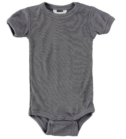 Joha Romper s/s - Wol/Zijde - Donkergrijs