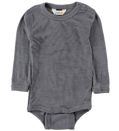 Joha Romper l/s - Wol/Zijde - Donkergrijs