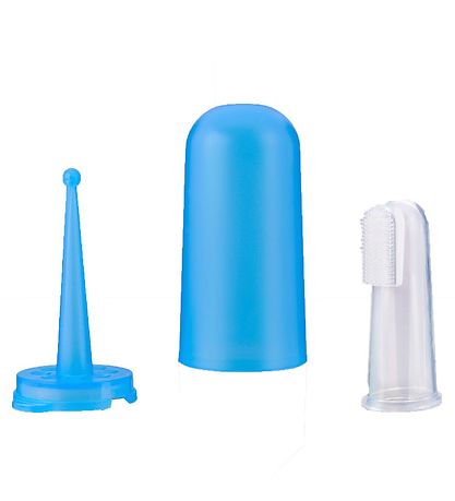 Reer Finger Toothbrush w. Case - Turquoise