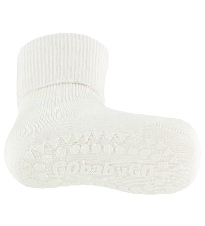 GoBabyGo Halkskydd Strumpor - Bambu - Off White