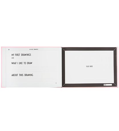 Design Letters Memory Book - Black/Pink - English