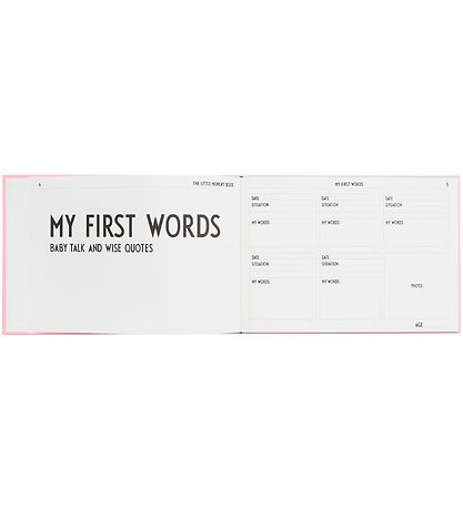 Design Letters Memory Book - Black/Pink - English