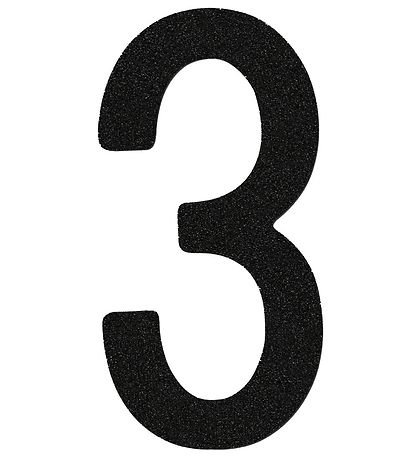 Thats Mine Numbers - 3 - Black Glitter