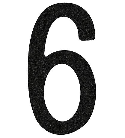 Thats Mine Numbers - 6 - Black Glitter