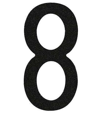 Thats Mine Numbers - 8 - Black Glitter