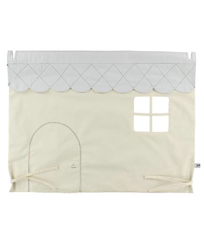 Loullou Poppenhuis tot Speelboog - Grijs/Creme
