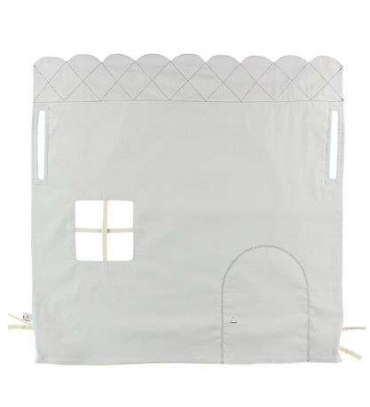 Loullou Poppenhuis tot Speelboog - Grijs/Creme