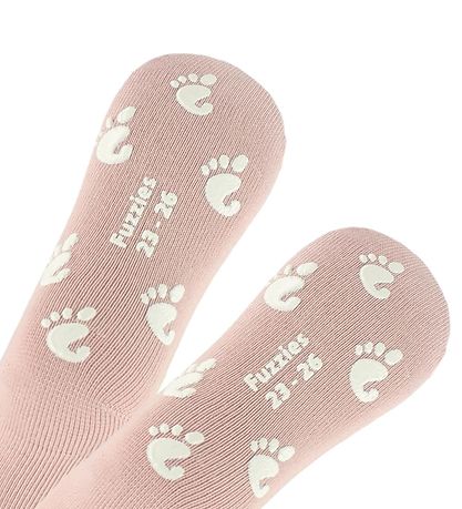 Fuzzies Strumpor m. Halkskydd - Puder
