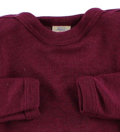 Engel Romper l/s - Wol/Zijde - Pruim