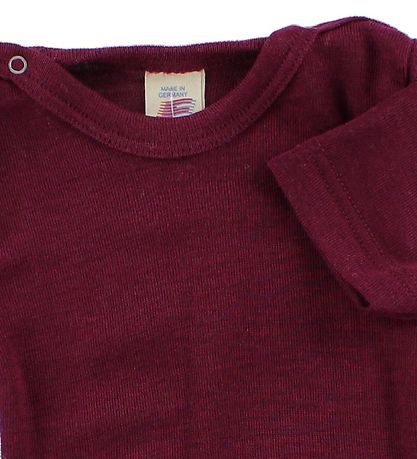 Engel Romper s/s - Wol/Zijde - Pruim