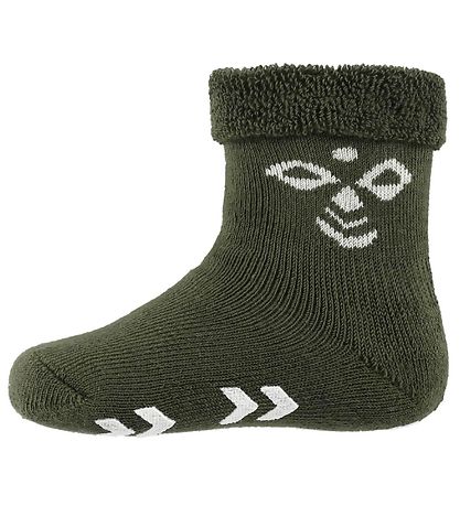 Hummel Wandersocken - Babysocken - Armygrün m. Dupper
