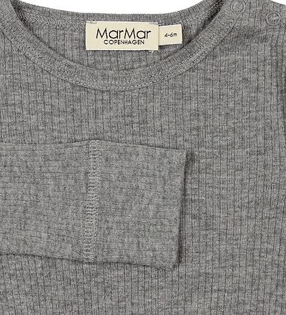 MarMar Bodysuit L/S - Grey Melange