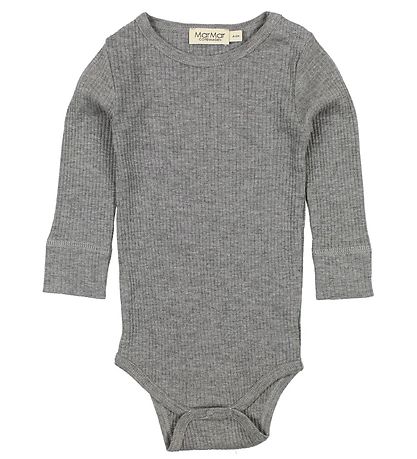 MarMar Bodysuit L/S - Grey Melange