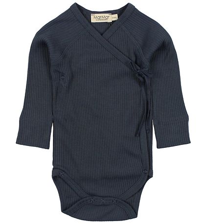 MarMar Wrap Bodysuit L/S - Navy