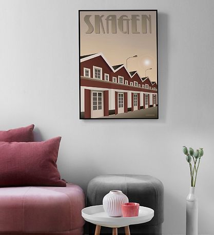Vissevasse Veggspjald - 30x40 - Skagen - Höfnin