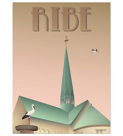 Vissevasse Poster - 30x40 - Ribe - Storks