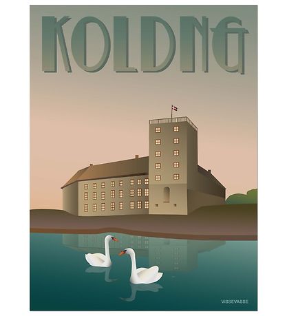 Vissevasse Veggspjald - 30x40 - Kolding - Koldinghus