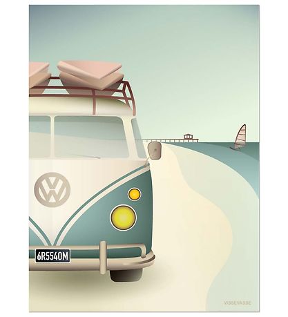 Vissevasse Poster - 30x40 - VW Camper