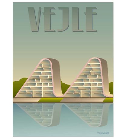 Vissevasse Veggspjald - 30x40 - Vejle - Bylgjan