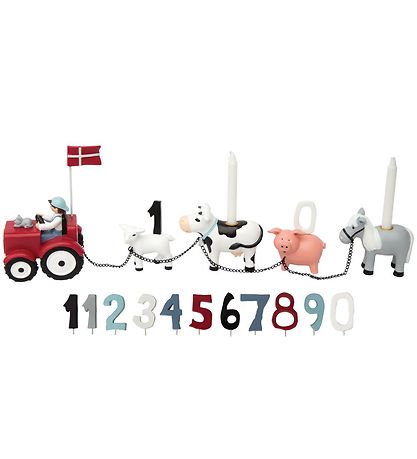 Kids by Friis Birthday Train - 45 cm - Farm