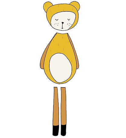 Fabelab Wallstickers - Dreamy Friend Bear - Gult M. Björn