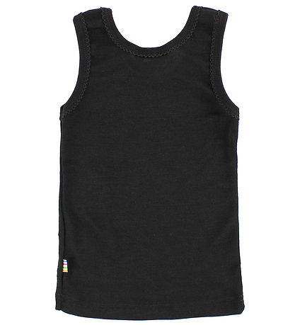Joha Undershirt - Wool/Silk - Black w. Lace Borders